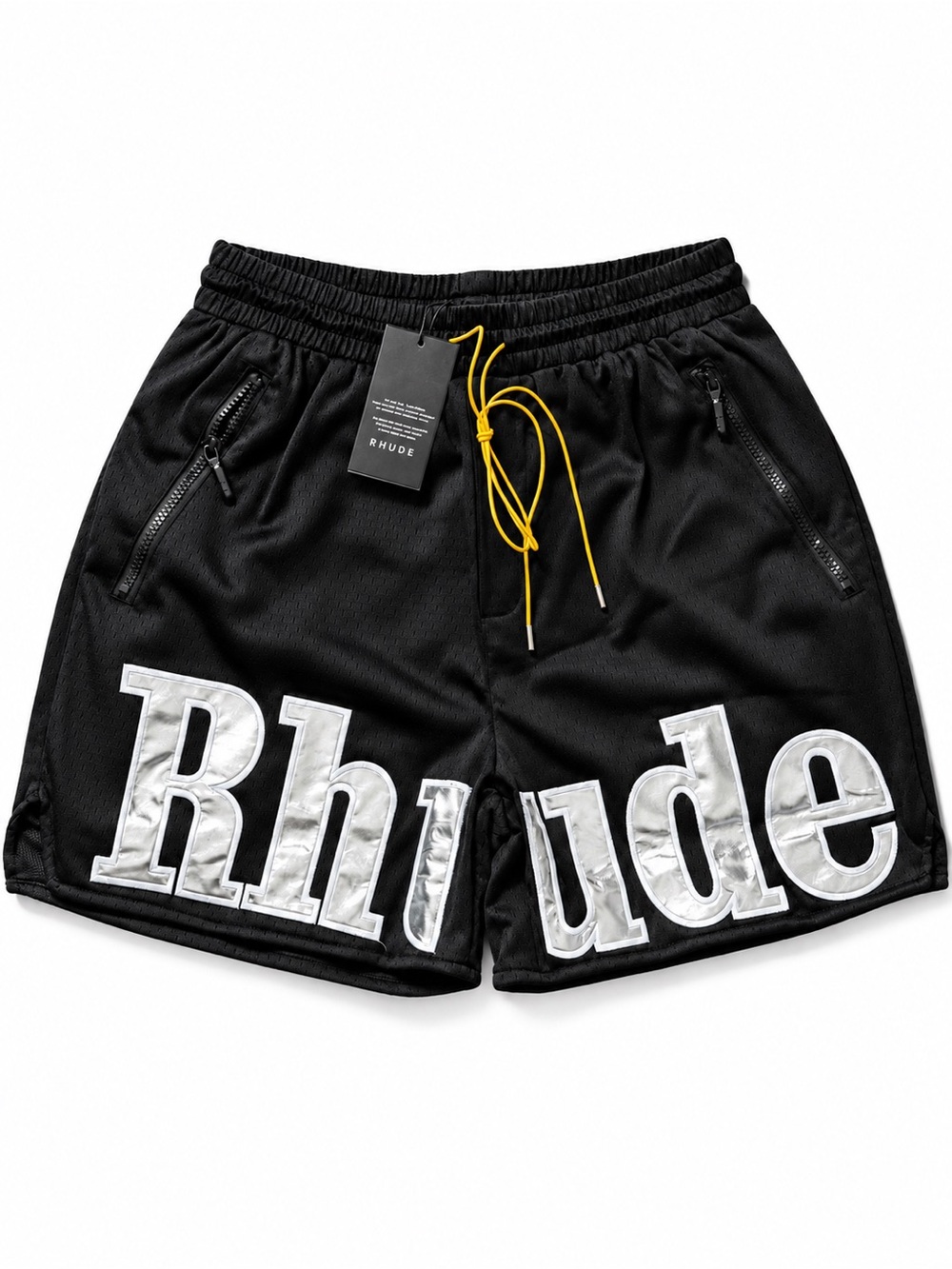 Rhude Black Mesh Logo Shorts Men’s Size M